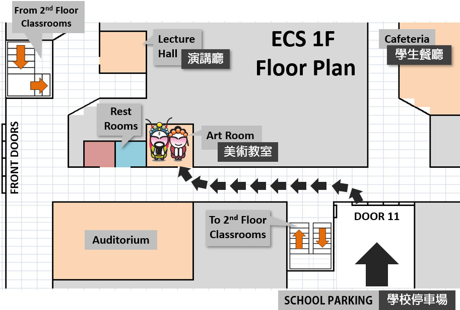 culture classrooms on 1st floor